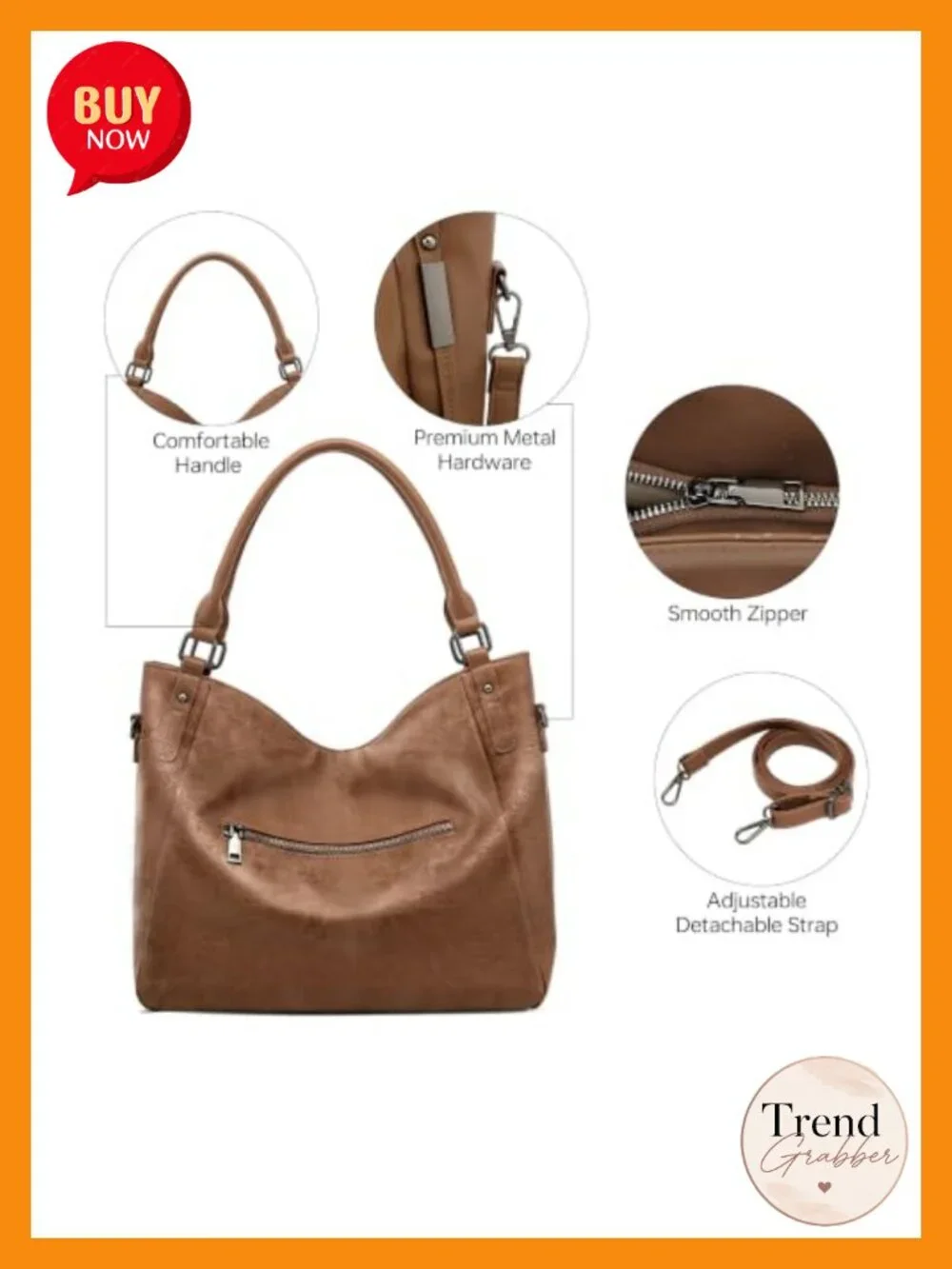 2 Piece Work Hobo Tote Laptop Crossbody Bag with Clutch Wallet